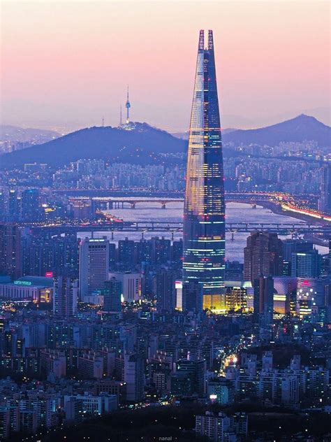 Lotte World Tower,132F, 555m,Seoul,Korea | Rascacielos, Corea del sur ...