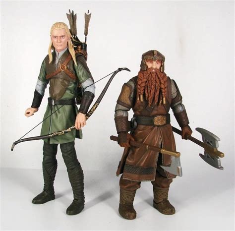 Diamond Select Toys Lord of the Rings Select Series 1 Legolas & Gimli Figures In-Packaging