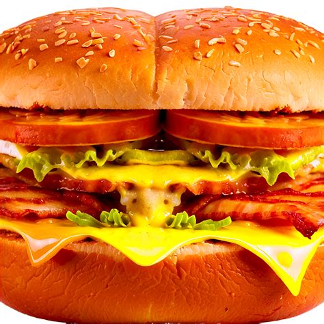 Download Bacon Cheeseburger Png Cum | Wallpapers.com