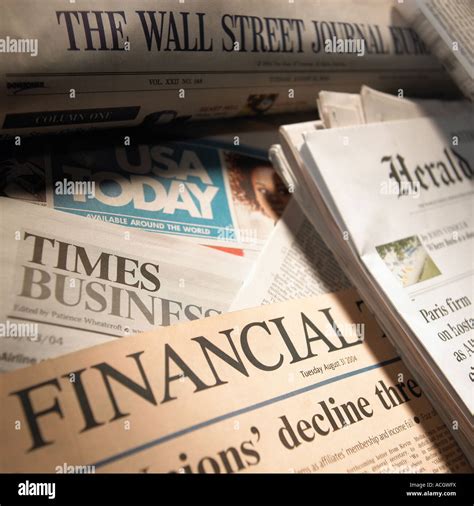 A pile of american financial times business newspapers Stock Photo, Royalty Free Image: 13154701 ...