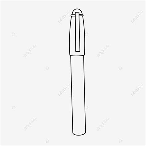 Stationery Pen Clipart Black And White, Writing Tools, Pen, Clipart PNG ...