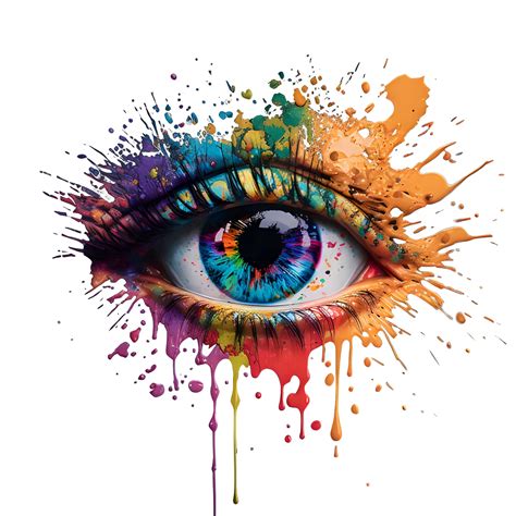 Colorful Eye Design PNG DTG Printing Instant Download - Etsy