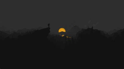 Firewatch Dark Minimal 5k Wallpaper,HD Games Wallpapers,4k Wallpapers ...