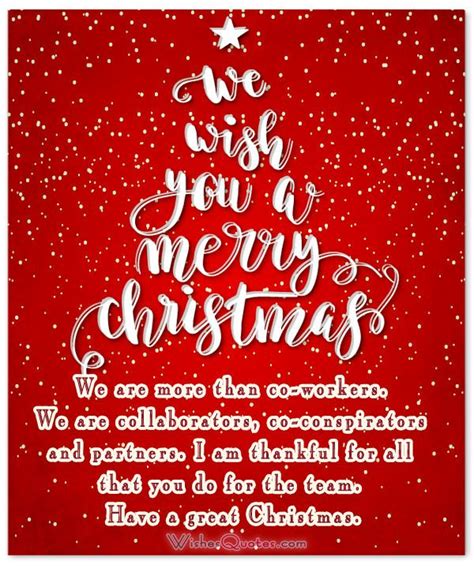 Christmas Greetings For Coworkers By WishesQuotes | Coworker quotes, Leadership quotes work ...