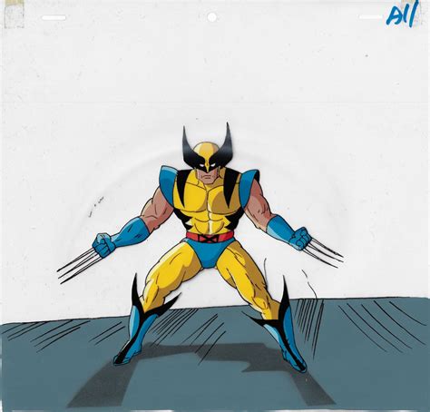 X-men The Animated Series Wolverine Cel from the main opening scene , in Jon B's X-Men The ...