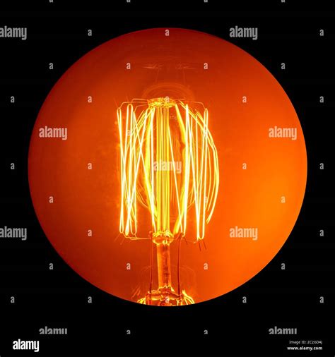 Light bulb filament red hi-res stock photography and images - Alamy