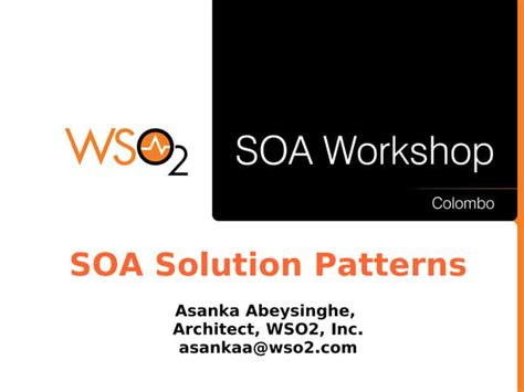 SOA Solution Patterns | PPT