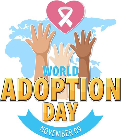 diseño del cartel del día mundial de la adopción 12496558 Vector en Vecteezy