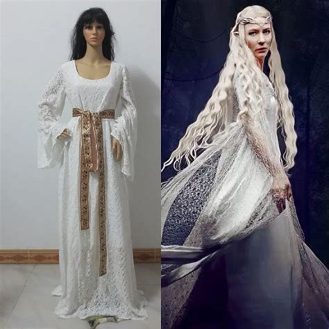 Halloween cosplay lord of the rings galadriel dress The hobbit and the lord of the rings ...