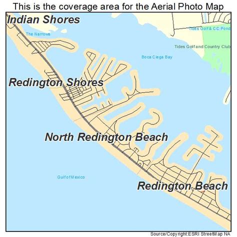 Aerial Photography Map of North Redington Beach, FL Florida