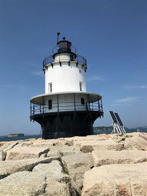 Spring Point Ledge Lighthouse Photograph by Paul Chandler - Fine Art America