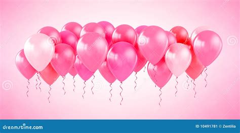 Pink Party Balloons Stock Image - Image: 10491781