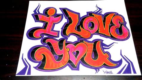 I LOVE YOU New York Graffiti Style