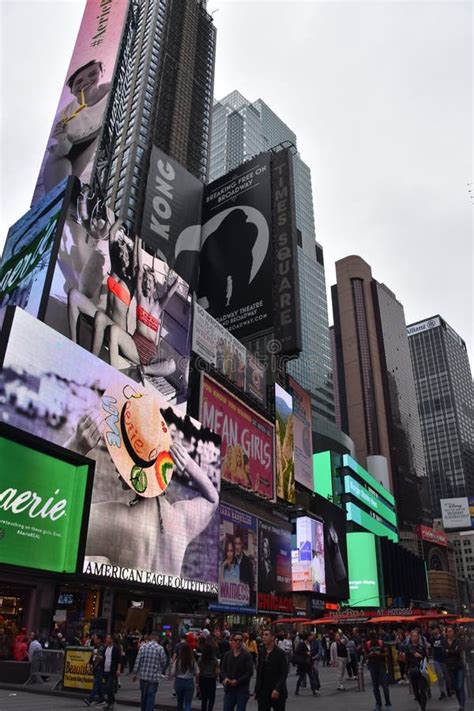 Times Square, Featured with Broadway Theaters and Animated LED Signs ...