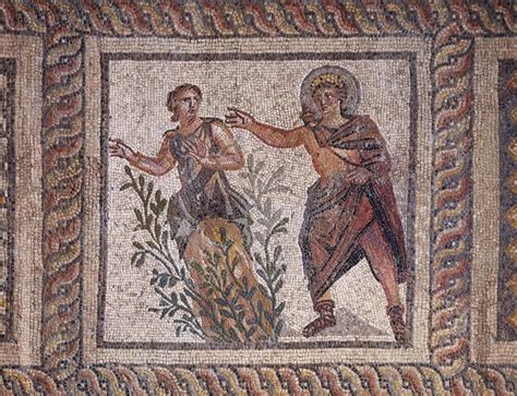 Mosaic pavement: Apollo and Daphne, late 3rd century A.D. | Roman ...