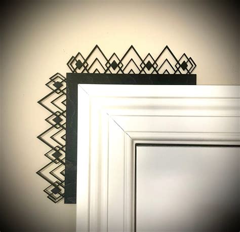 Boho Modern Frank Lloyd Wright-inspired Diamond Art Deco Window and Door Corner Accent / Trim ...