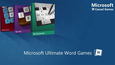 Crosswords Theme - Microsoft Ultimate Word Games - YouTube