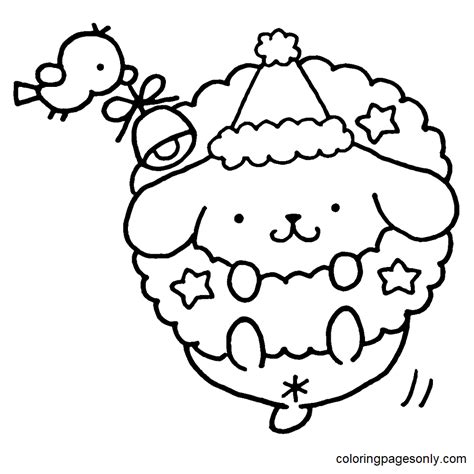 Pom Pom Purin Coloring Pages - Free Printable Templates