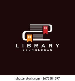 Library Logo Design Idea Vector Template Stock Vector (Royalty Free ...