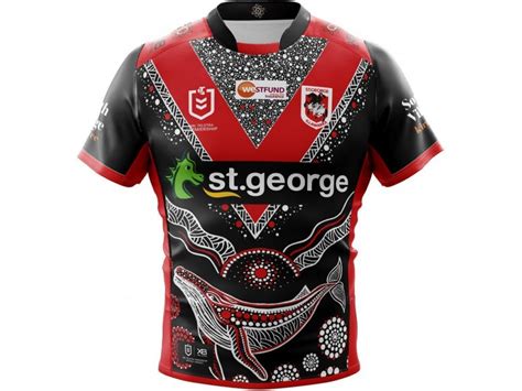 St George Illawarra Dragons Men's Indigenous Rugby Jersey 2019