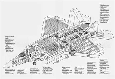 F 22 Raptor Schematics