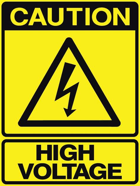 High Voltage Sign | Caution Sign | Shop Safety Signs at Signsmart