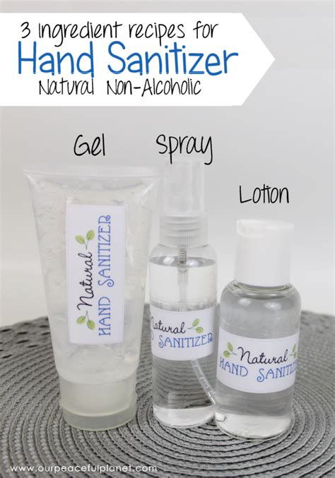 Natural DIY Hand Sanitizer (3 Ingredients No Alcohol)