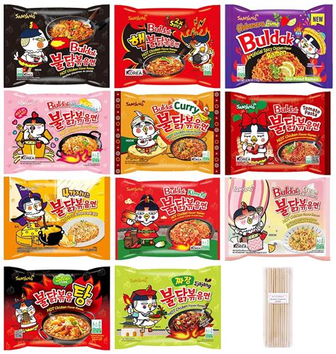 Samyang Spicy Hot Chicken Ramen 11 Flavor Variety Pack - FREE ...