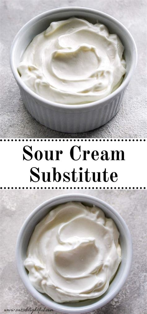 DIY Sour Cream Substitute at Home - Eats Delightful | Recipe | Homemade sour cream, Sour cream ...