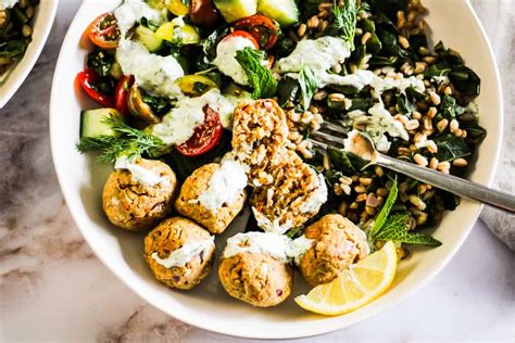 Falafel Bowl - Healthier Baked Falafel Recipe | Grateful Grazer