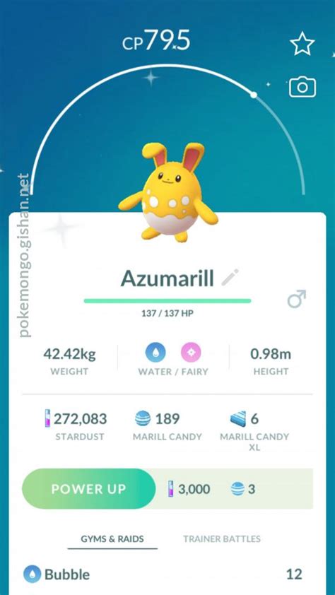 Shiny Azumarill - Pokemon Go