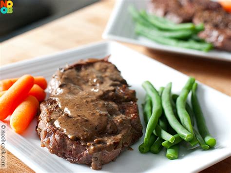 Steak with Black Pepper Sauce Recipe