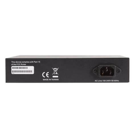 12 Port/ 8 PoE+ Front-Facing Rackmount Switch with US Power Cord ...