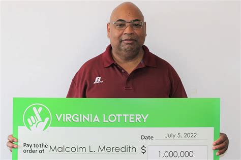 Virginia man Malcolm Meredith wins $1 million in Mega Millions lottery ...