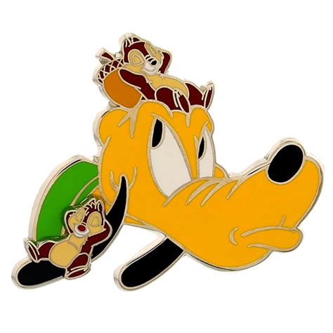 Disney Pluto Pin - Pluto with Chip & Dale