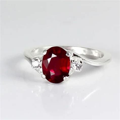 Ruby Stone Ring, Weight: 10 Gm at Rs 3200 in Jaipur | ID: 10870352130