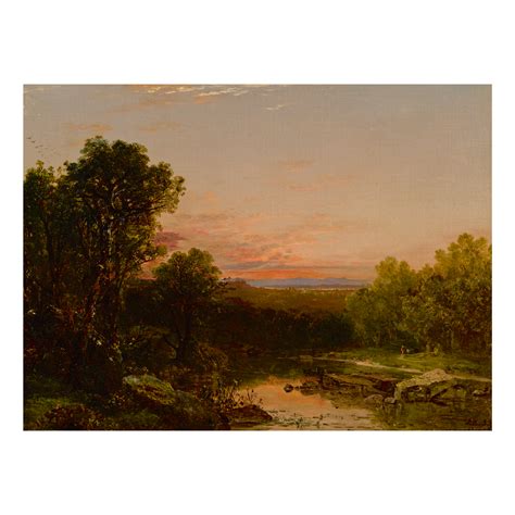 JOHN FREDERICK KENSETT | SUNSET OVER THE CATSKILLS | American Art | American Paintings | Sotheby's