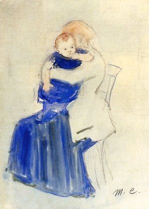 Mother And Child3 by Mary Cassatt | Oil Painting | marycassatt.org
