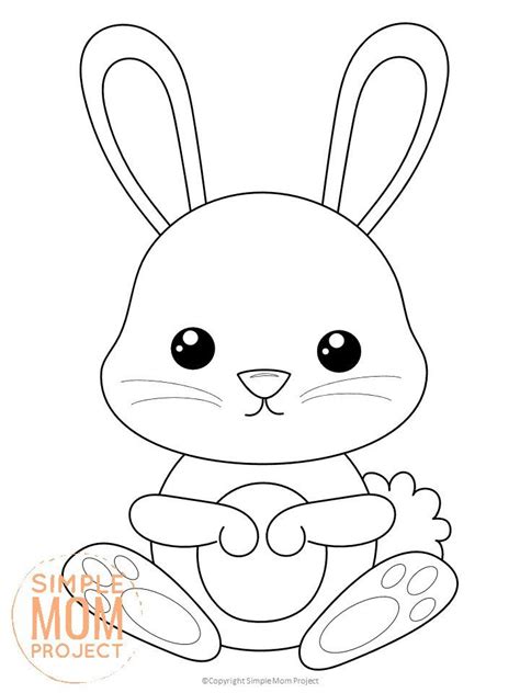 Free Printable Forest Rabbit Coloring Page | Bunny coloring pages ...