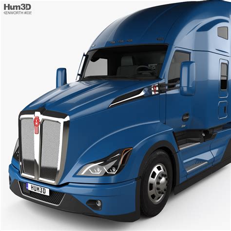 Kenworth T680 Sleeper Cab Tractor Truck 2022 3D model - Vehicles on Hum3D