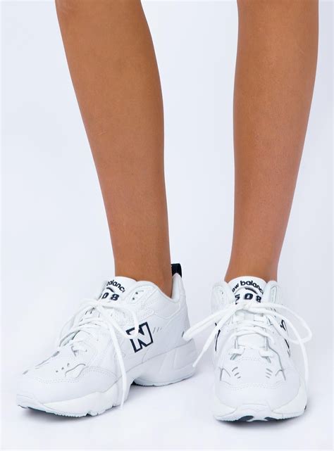 Women's New Balance 608 White | New balance, White sneaker, New outfits