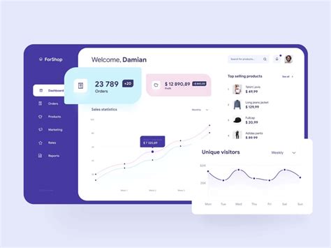 Free E-commerce Dashboard UI Template (FIG)