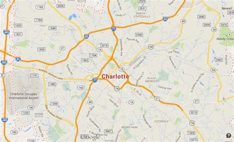 Map of Charlotte