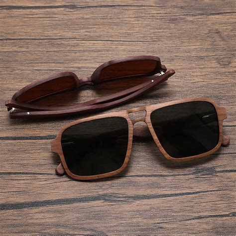 Men Wooden Sunglasses