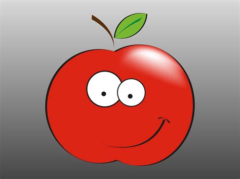 Smiling Apple Vector Art & Graphics | freevector.com