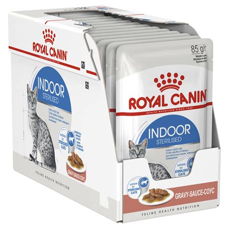 Royal Canin Indoor Sterilised Adult In Gravy Pouches Wet Cat Food 85g x 12 - $28.99