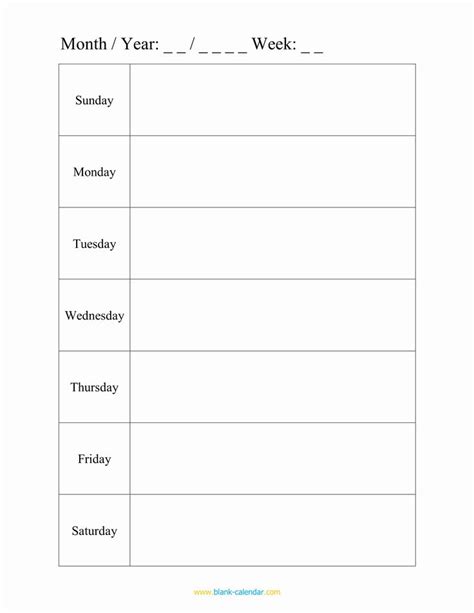 Weekly Planner Template Pdf Unique Weekly Schedule Planner Templates ...