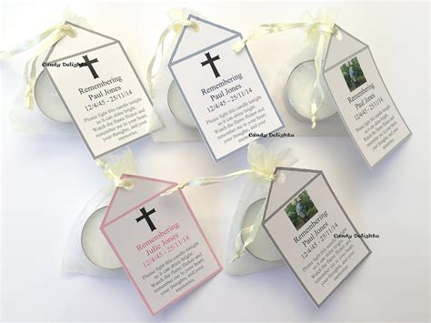 Memorials & Funerals unfilled 100 Funeral Seed Favours In Loving Memory Of Memorial Favours ...