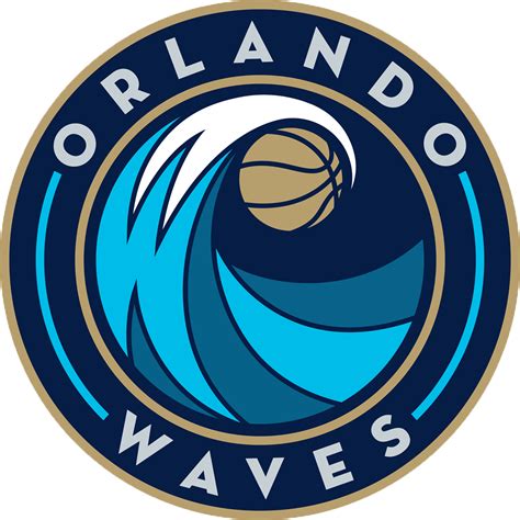 Orlando Waves Primary Logo (2016/17-Pres) - | Basketball logo design ...