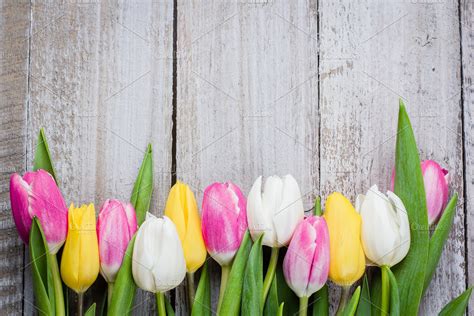 Spring Background Colorful Tulips | High-Quality Holiday Stock Photos ~ Creative Market